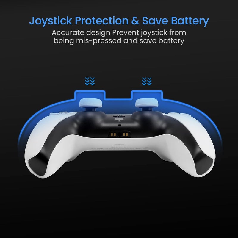 Tomtoc Protective Case for PS5/PS5 Pro Controller, Hard Shell Joystick Protector for Playstation 5 DualSense Wireless Remote, Shock-Proof, Dust-Resistant, Anti-scratch, Protective Cover - Image 4